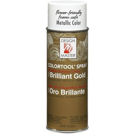 metallic gold fabric spray|Design Master Colortool Metal Spray Paint 11oz.